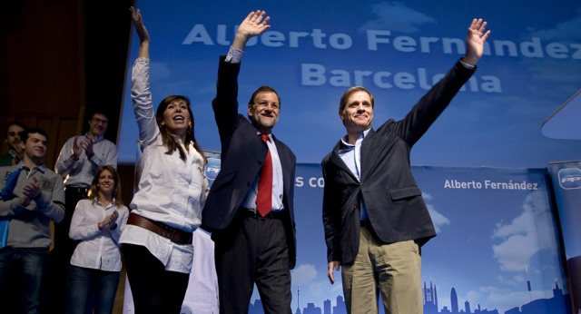 Mariano Rajoy en la presentación de la alcaldía de Barcelona