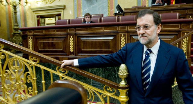 El presidente del PP, Mariano Rajoy