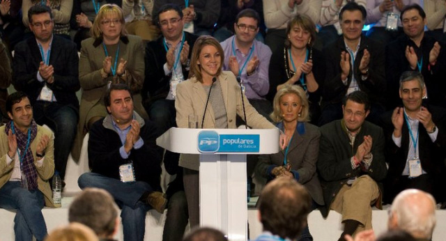 Maria Dolores de Cospedal durante su intervención