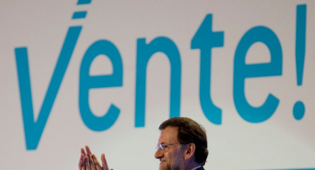 Mariano Rajoy durante su intervención en la convención del PP de Galicia