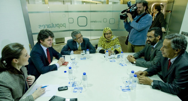 Jorge Moragas se reúne con una delegación del Frente Polisario
