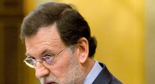Mariano Rajoy durante su intervención en el Pleno