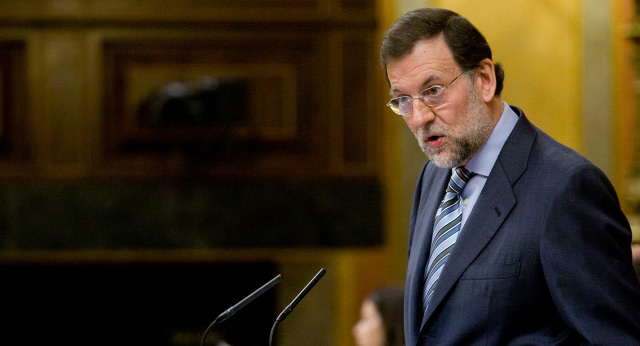 Mariano Rajoy durante su intervención en el Pleno