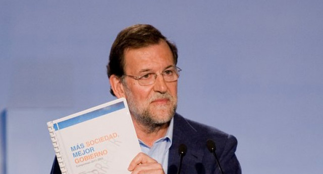 Mariano Rajoy durante su intervención en el acto de clausura