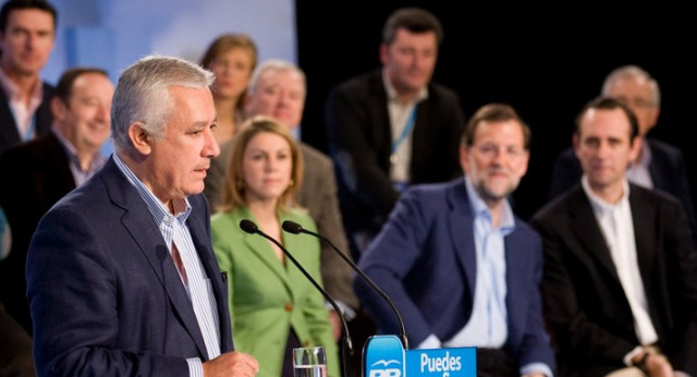 Javier Arenas durante su intervenció en el acto de clausura