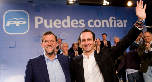 Rajoy y Bauzá en la clausura de la convención en Palma de Mallorca