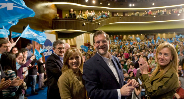 Mariano Rajoy e Isabel Pérez-Espinosa en Gijón