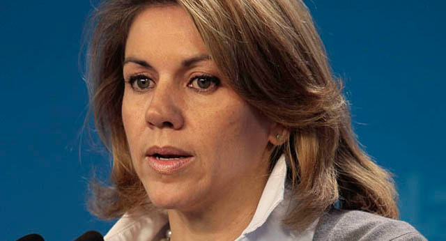 La secretaria general del PP, María Dolores de Cospedal