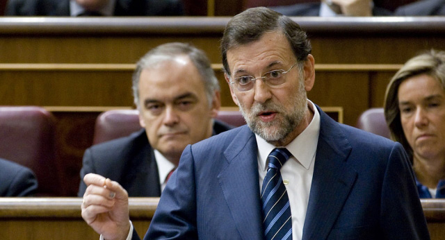 Mariano Rajoy durante su intervención en la sesión de control al Gobierno