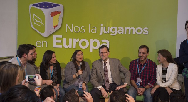 Mariano Rajoy con NNGG en Valladolid 