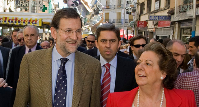 Mariano Rajoy en las Fallas de Valencia