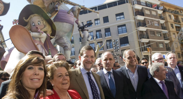 Mariano Rajoy en las Fallas de Valencia