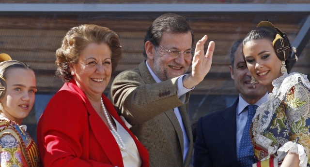 Mariano Rajoy en las Fallas de Valencia