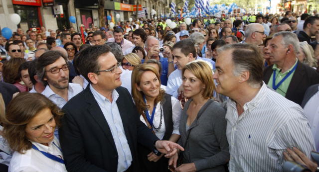 Manifestación en apoyo a las víctimas del terrorismo