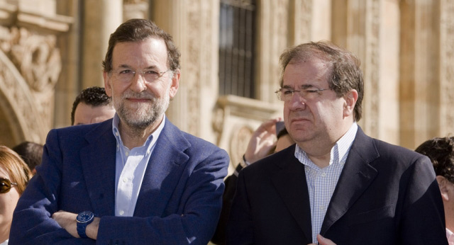 Mariano Rajoy con Juan Vicente Herrera