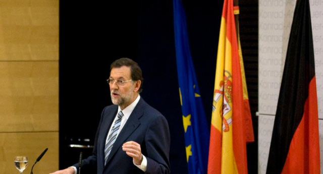 Mariano Rajoy durante su conferencia