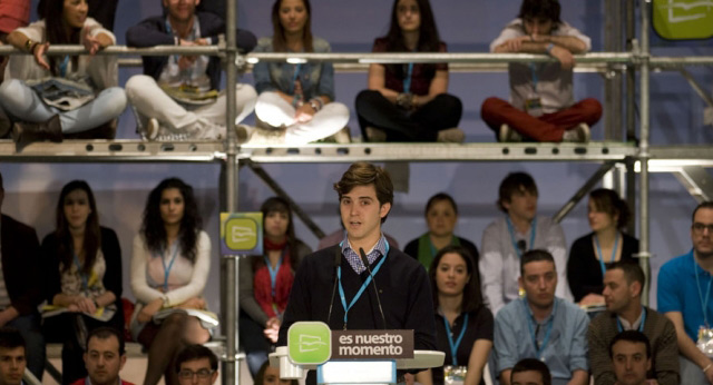 El Presidente Regional de NNGG de Aragón, Ramón Celma