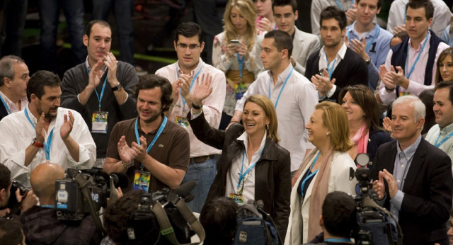 María Dolores de Cospedal a su llegada al acto de inauguración