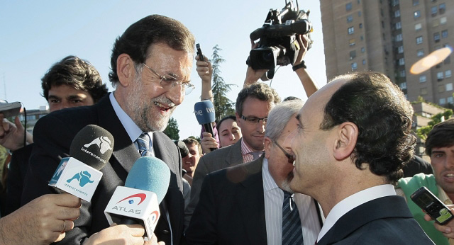 Mariano Rajoy en la presentación de Nacho Diego como candidato a la Presidencia de Cantabria