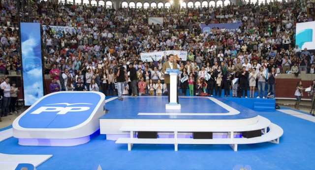 Mariano Rajoy en un acto del PP en Pontevedra