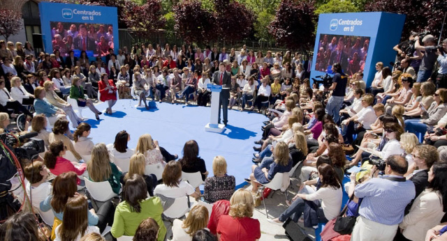 Mariano Rajoy durante su intervención en el acto "Centradas en Igualdad"