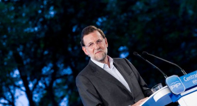 Mariano Rajoy con Monago en Mérida
