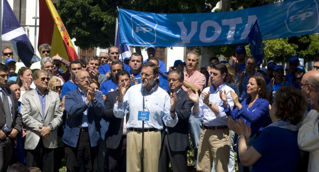 El presidente del Partido Popular, Mariano Rajoy