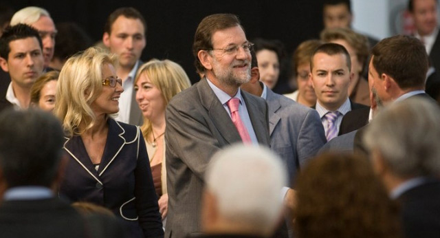 Mariano Rajoy durante el mitin de Vigo