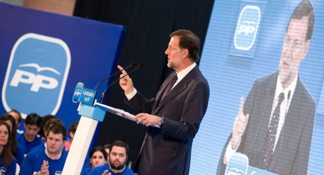 El presidente del Partido Popular, Mariano Rajoy