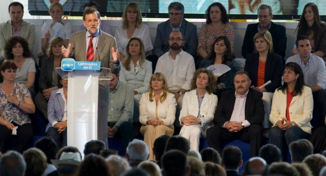 Mariano Rajoy durante el mitin en Ibiza