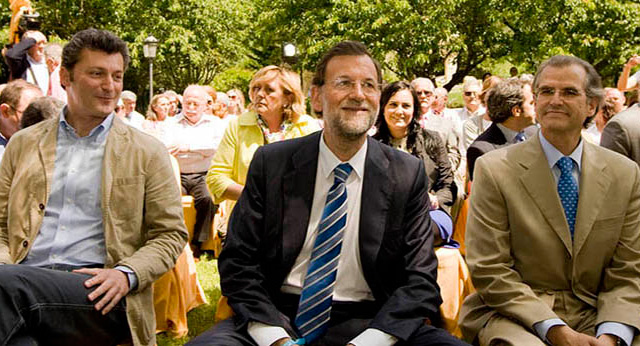Mariano Rajoy en un acto del PP en Navarra