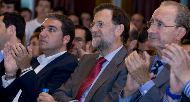 Mariano Rajoy en un acto del PP en Málaga
