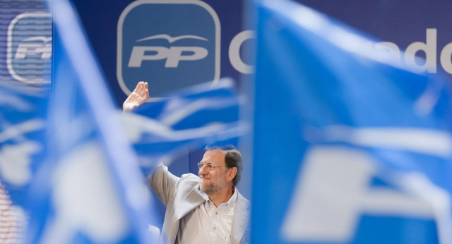 El presidente del Partido Popular, Mariano Rajoy