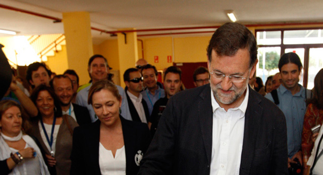 Mariano Rajoy ejerce su derecho al voto