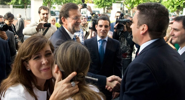 Mariano Rajoy y Alicia Sánchez Camacho en Castelldefels