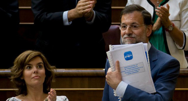 Mariano Rajoy durante el Debate sobre el Estado de la Nación