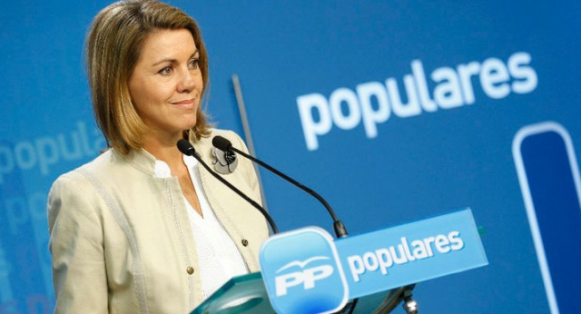 La secretaria general del PP, Maria Dolores Cospedal