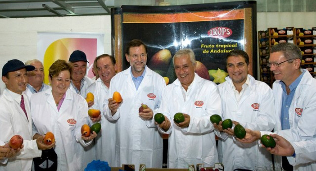 Mariano Rajoy visita la Cooperativa Agraria exportadora de frutas subtropicales TROPS