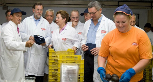 Rajoy visita la Cooperativa Agraria exportadora de frutas subtropicales TROPS