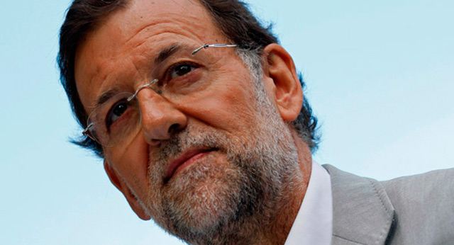 El presidente del Partido Popular, Mariano Rajoy, clausura un acto del PP en el Castillo de de Soutomaior