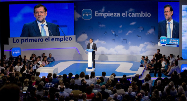 El presidente del Partido Popular, Mariano Rajoy