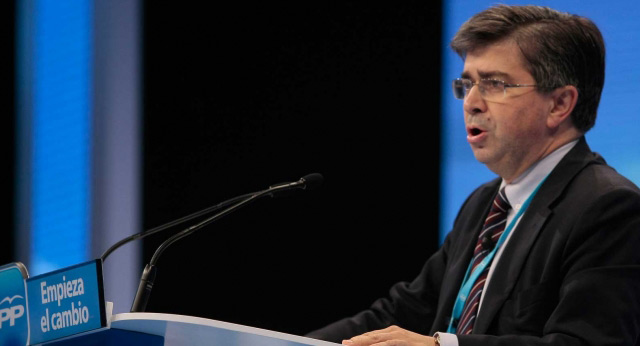 Baudilio Tomé durante su intervención en el plenario de la Convención Nacional