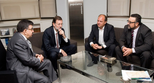 Reunión Mariano Rajoy con Monago y Extremadura Unida