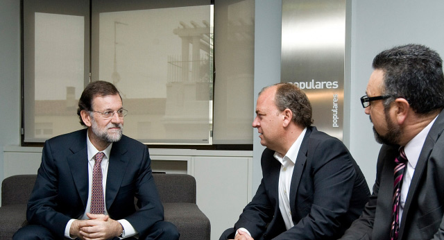 Reunión Mariano Rajoy con Monago y Extremadura Unida