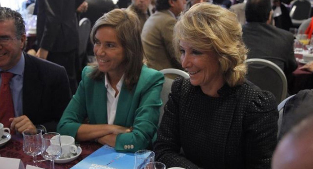 Ana Mato presenta el programa electoral del PP junto con Esperanza Aguirre