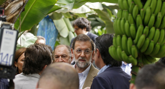 Mariano Rajoy en un acto del PP en Tenerife