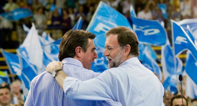 Mariano Rajoy en el mitin de Las Palmas de Gran Canaria