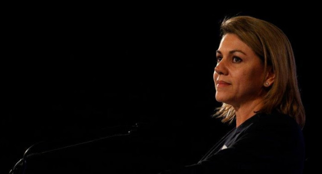 Maria Dolores de Cospedal durante el acto de Badalona