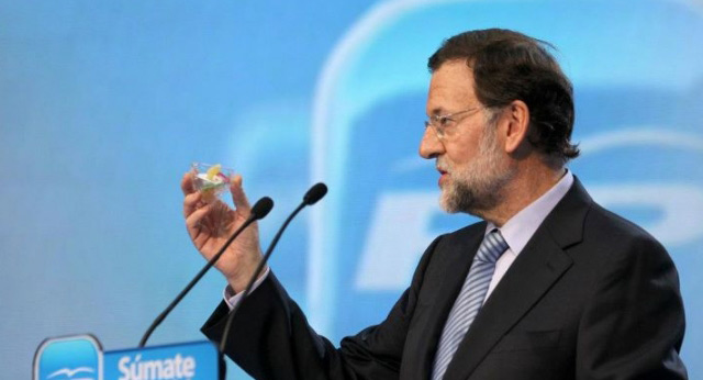 Mariano Rajoy en el mitin de Burgos