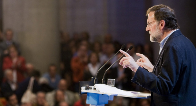 El presidente del Partido Popular, Mariano Rajoy
